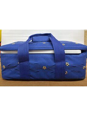 TEMPTATIONS by Tara Old World Blue, Bakeware, Lot of 13 Pieces Lids & Bag